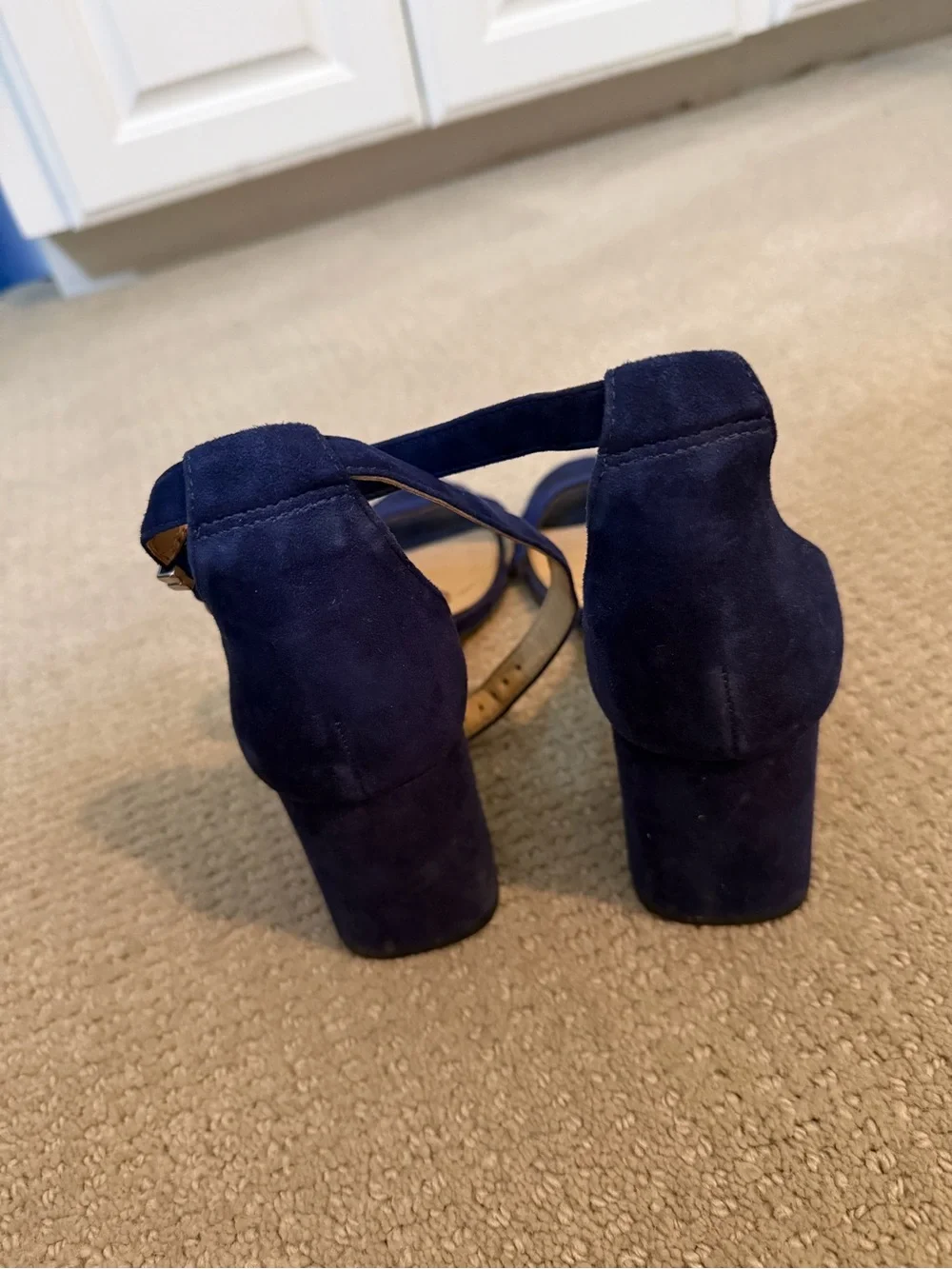 Women’s Navy Suede Heels